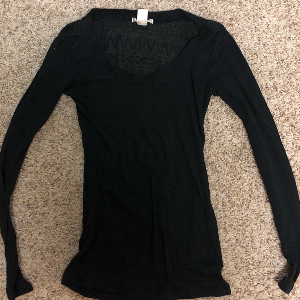Women’s Bozzolo Thin Long Sleeve T with Pattern Sm